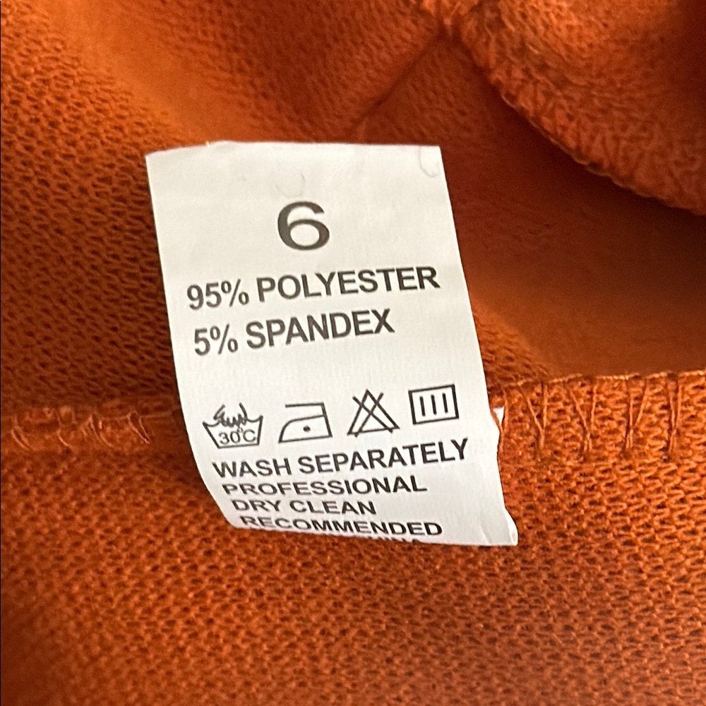B1 Orange 3XL Women's Coat with Ring Embellishments on Back - Picture 7 of 7